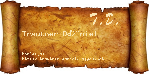 Trautner Dániel névjegykártya